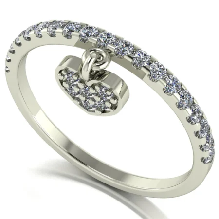 Pierścionek E0003 złoto białe 0.25ct