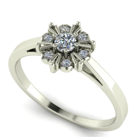 Pierścionek E0005 złoto białe 0.26ct