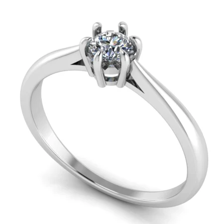 Pierścionek E0017 złoto białe 0.3ct